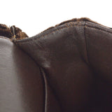 CHANEL * 1994-1996 Classic Double Flap Small Brown Velvet