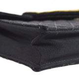 CHANEL * 2005 Emblem Shoulder Bag Mini Black Canvas