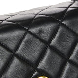 CHANEL 1991-1994 Flap Handbag Mini Black Lambskin