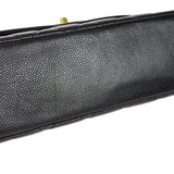 CHANEL 1997-1999 Tall Diana Flap Medium Black Caviar