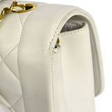 CHANEL 1994-1996 Diana Flap Medium White Lambskin