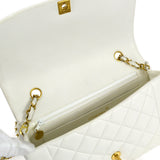 CHANEL 1994-1996 Diana Flap Medium White Lambskin