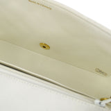 CHANEL 1994-1996 Diana Flap Medium White Lambskin