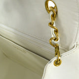 CHANEL 1994-1996 Diana Flap Medium White Lambskin