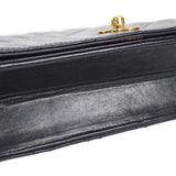CHANEL 2005-2006 CC Turnlock Full Flap Small Black Lambskin