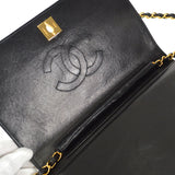 CHANEL 2005-2006 CC Turnlock Full Flap Small Black Lambskin