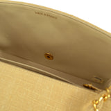 CHANEL 1991-1994 Diana Flap Medium Beige Linen