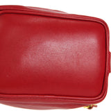 CHANEL 1991-1994 Drawstring Bag Red Lambskin