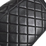 CHANEL 1994-1996 Border Flap Medium Black Lambskin