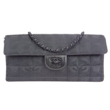 CHANEL 2000-2001 New Travel Line East West Black Jacquard