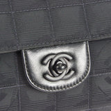 CHANEL 2000-2001 New Travel Line East West Black Jacquard
