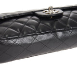 CHANEL 2006-2008 East West SHW Black Lambskin
