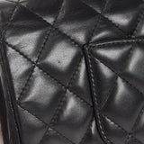CHANEL 2006-2008 East West SHW Black Lambskin