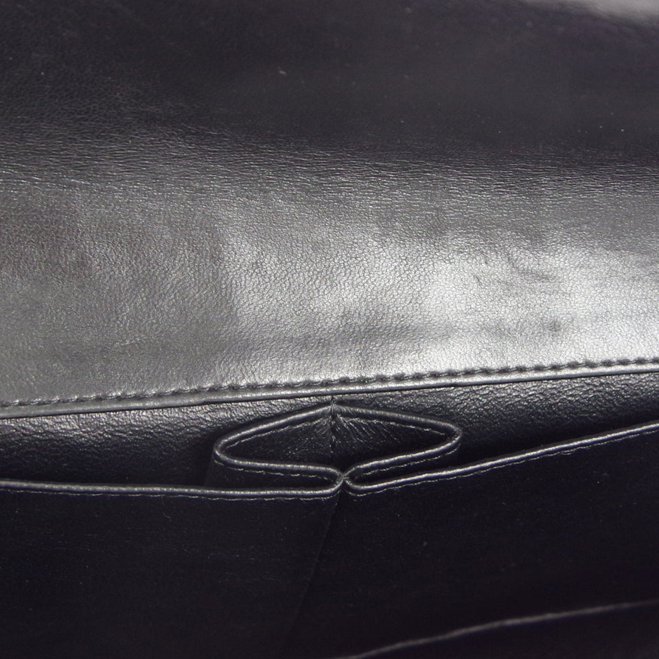 CHANEL 2006-2008 East West SHW Black Lambskin