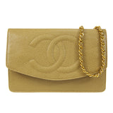 CHANEL 1996-1997 Timeless WOC Beige Caviar