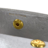 CHANEL 1989-1991 Straight Flap Micro Metallic Silver Lambskin