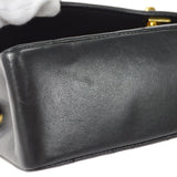 CHANEL 1989-1991 Diana Flap Medium Black Lambskin