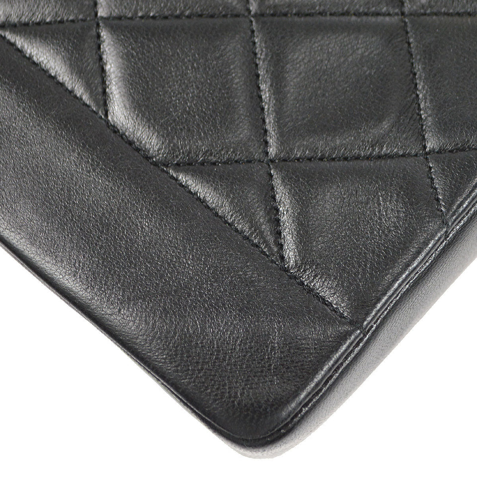CHANEL 1989-1991 Diana Flap Medium Black Lambskin