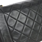 CHANEL 1989-1991 Diana Flap Medium Black Lambskin