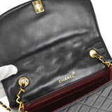 CHANEL 1989-1991 Diana Flap Medium Black Lambskin