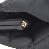 CHANEL 1996-1997 Kisslock CC Handbag Black Satin