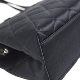 CHANEL 1996-1997 Kisslock CC Handbag Black Satin