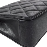 CHANEL 1994-1996 Pocket Tote Medium Black Caviar