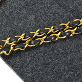 CHANEL 1986-1988 Border Flap Medium Gray Wool