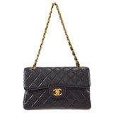 CHANEL 1996-1997 Double Face Classic Flap Small Black Lambskin