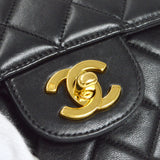 CHANEL 1996-1997 Double Face Classic Flap Small Black Lambskin