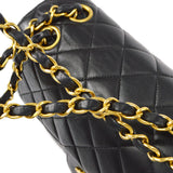 CHANEL 1996-1997 Double Face Classic Flap Small Black Lambskin