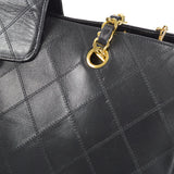 CHANEL 1989-1991 Cosmoline Supermodel Bag Black Calfskin