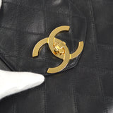 CHANEL 1989-1991 Cosmoline Supermodel Bag Black Calfskin