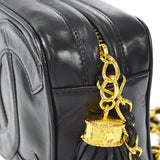 CHANEL 1986-1988 Camera Bag Mini Black Lambskin