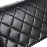 CHANEL 2006-2008 CC Turnlock Full Flap Mini Black Lambskin