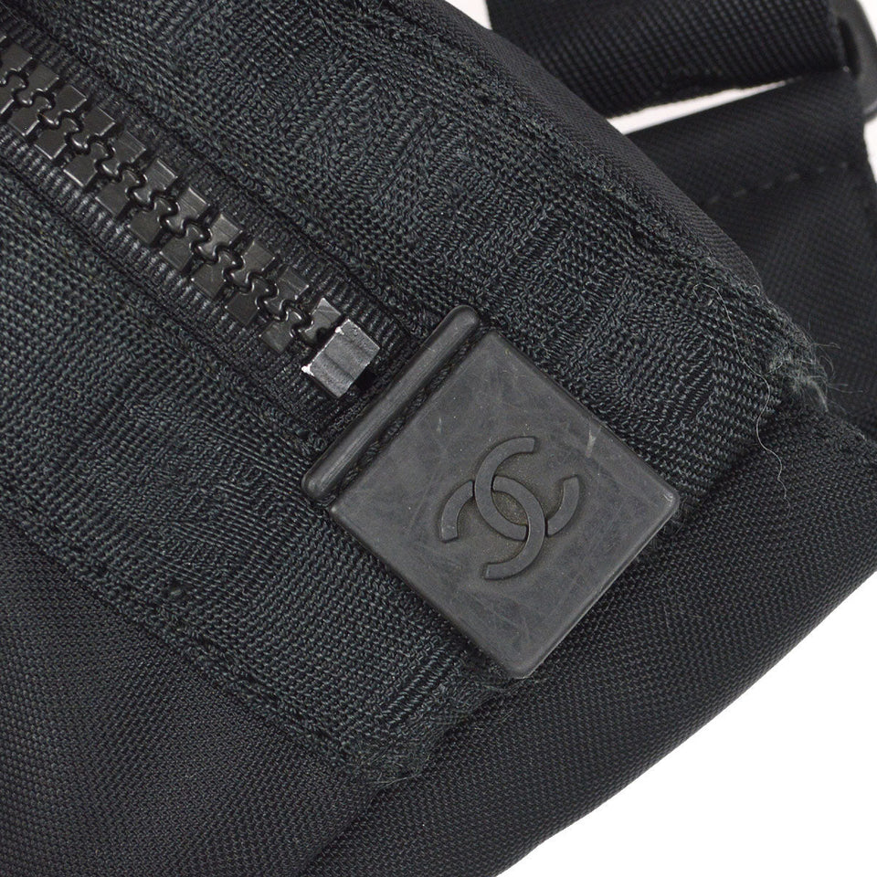 CHANEL 2003-2004 Sport Line Bum Bag Black