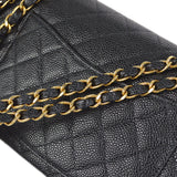 CHANEL 2001-2003 Classic Double Flap Small Black Caviar