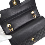 CHANEL 2001-2003 Classic Double Flap Small Black Caviar