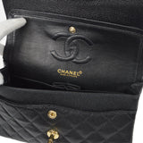 CHANEL 2001-2003 Classic Double Flap Small Black Caviar