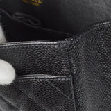 CHANEL 2001-2003 Classic Double Flap Small Black Caviar
