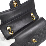 CHANEL 2000-2001 Classic Double Flap Small Black Caviar