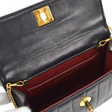 CHANEL 1991-1994 Vertical Straight Flap Mini Black Lambskin