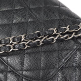 CHANEL Classic Double Flap Medium Shoulder Bag Black Caviar