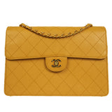 CHANEL 1998 Classic Single Flap Jumbo Camel Caviar