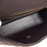 CHANEL 1996-1997 Classic Square Flap Mini 17 Brown Jersey