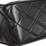 CHANEL 1991-1994 Pocket Camera Bag Mini Black Lambskin