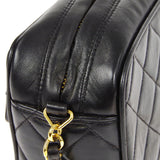 CHANEL 1991-1994 Pocket Camera Bag Mini Black Lambskin