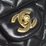 CHANEL 2009-2010 Heart Charm East West Black Lambskin