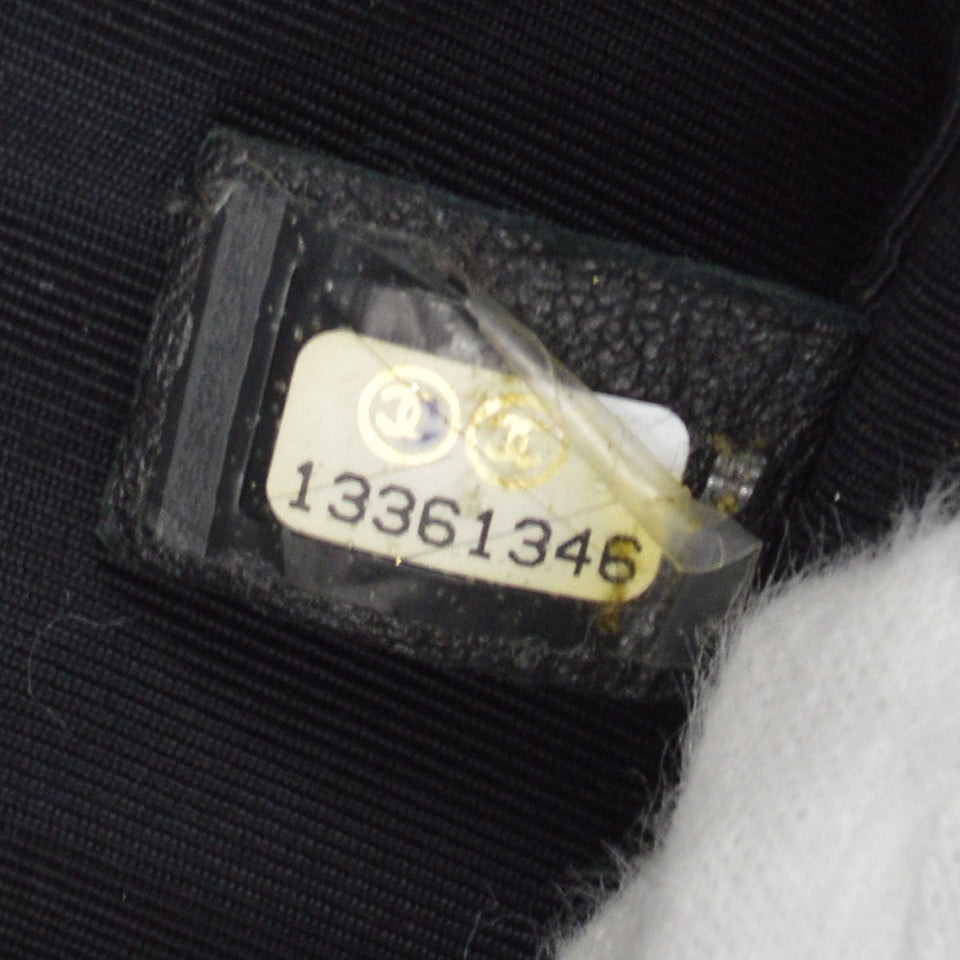CHANEL 2009-2010 Heart Charm East West Black Lambskin