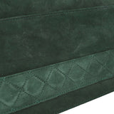 CHANEL 1989-1991 Trapezoid Flap Medium Green Suede
